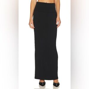 LNA Foldover maxi skirt